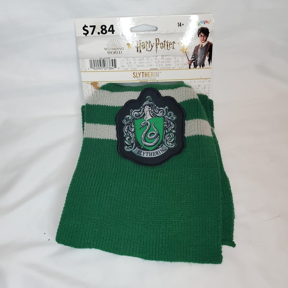 Harry Potter Officially Licensed Slytherin Scarf. 60"‎ New Costume Halloween